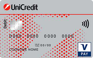 Carta di debito V Pay UniCredit
