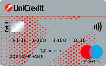 Carta di debito Circuito Maestro UniCredit